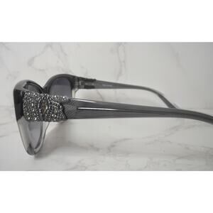 NEW Vera Wang GALDORA Gray/Clear Sunglasses with Crystals